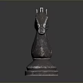 Decorative Metal Chess Knight Piece For Home Living Room Decoration
