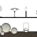 Modern Table Lamp Table Lamp Combination Bedroom Table Lamp Courtyard Table Lamp Table Lamp Decoration 3d model