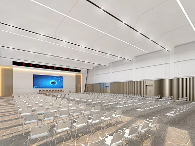 Modern Lecture Hall 3d model