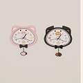 Modern wall clock for children 3d model