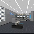 Modern Public Office Space With Open Workstations Green Plants Ceiling Lights And Natural Light Windows