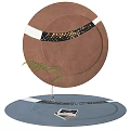 Round carpet 3d model