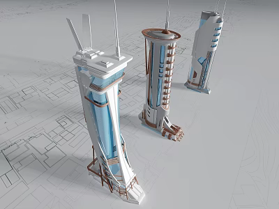 Future Architecture Science Fiction Architecture Concept Architecture Alien Architecture 3d model