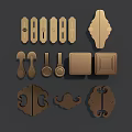 Various Assorted Metal Handles With Classic And Modern Design Styles
