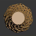 Modern Golden Hollow Out Design Vase With Elegant Decorative Pattern