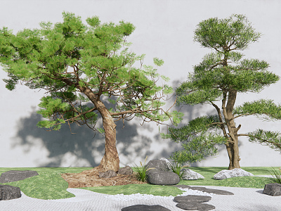 Modern Tree Landscape Tree model