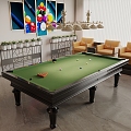 Billiards Table Billiards Equipment Joe's Billiards Table Billiards Room Leisure Chair 3d model