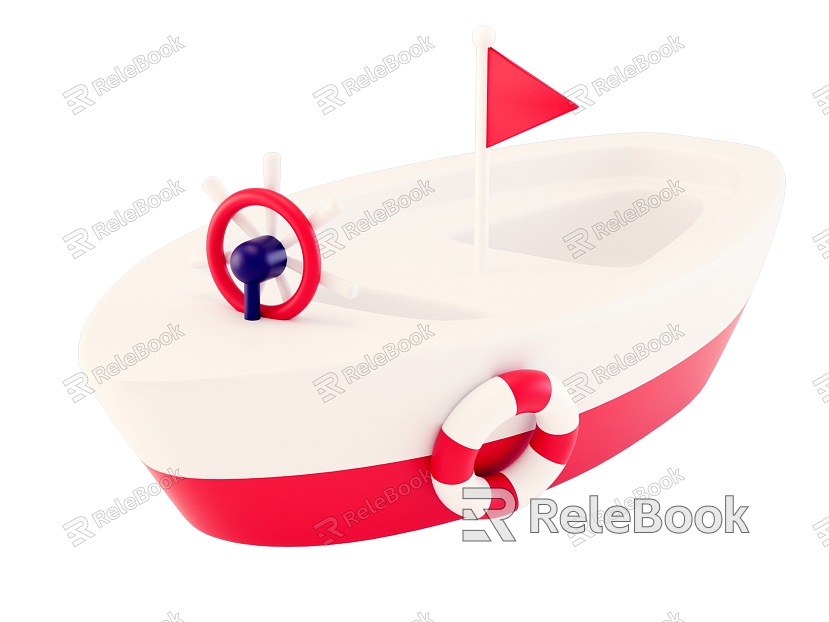 cartoon boat model