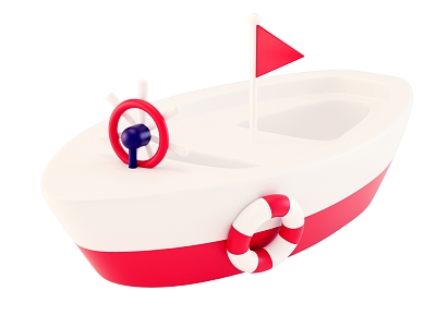 cartoon boat model