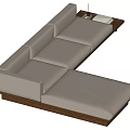 Wind Multiplayer Sofa Corner Sofa 3d model