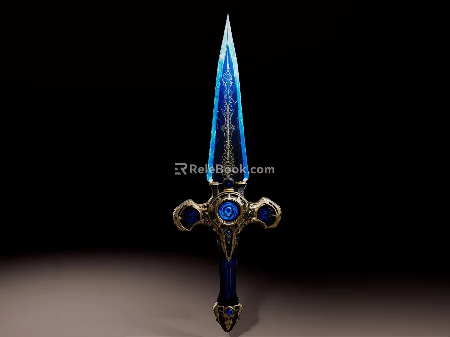 Fantasy Weapon Ice Sword Fantasy Weapon Ice Weapon Game Weapon Dagger Ice Dagger Fantasy Dagger 3d model