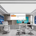 Modern Dental Clinic Interior With Treatment Chair Medical Equipment And Workstation