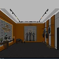 Modern Public Office Space With Open Layout Desks Collaborative Areas And Bright Lighting 3d model