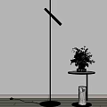 Floor lamp side 3d model