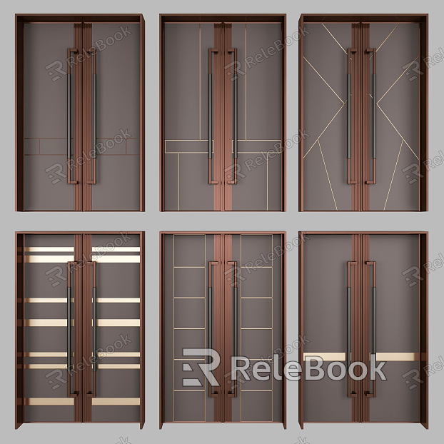 Modern double door double door combination model