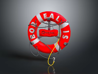 Swimming ring Life-saving articles Swimming supplies Sports goods Sports goods Realistic 3d model