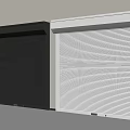 Two Gray And White Roller Shutters Design For Indoor Installation
