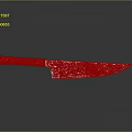 Handcrafted Kitchen Knife With Decorative Handle And Reflective Damascus Steel Blade