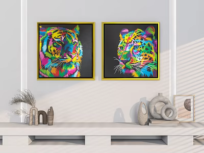 Modern Decorative Painting Home Decorative Painting Mei Chen Pendant 3d model