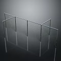 Sturdy Steel Mesh Fence with Metal Frame for Outdoor Security Enclosure Structure