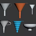 Colorful Household Funnels In Various Sizes Shapes And Materials For Daily Use