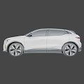 Renault Silver Sleek Crossover SUV With Modern Design And Gold Accents