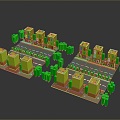 cartoon city cartoon street cartoon block old street old block miniature block miniature street 3d model