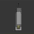 Portable Industrial Device With Gray Body Black Handle And Yellow Cable