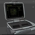 Portable Industrial Computer With Technical Screen Display Circuit Diagram And Durable Case
