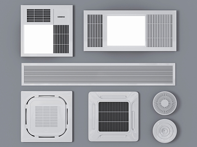 Modern air outlet air conditioning outlet model