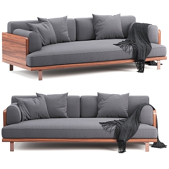 modern bench sofa 3d model