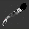 Modern Robot Arm Robot Arm Mechanical Arm Robot Arm Robot Head 3d model