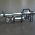 Vulcan Professional Commercial Silver Metal Torch With Gas Cylinder Barrel And Handle