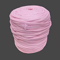 Soft Pink Yarn Skein Neatly Wound For DIY Knitting Crafting Projects