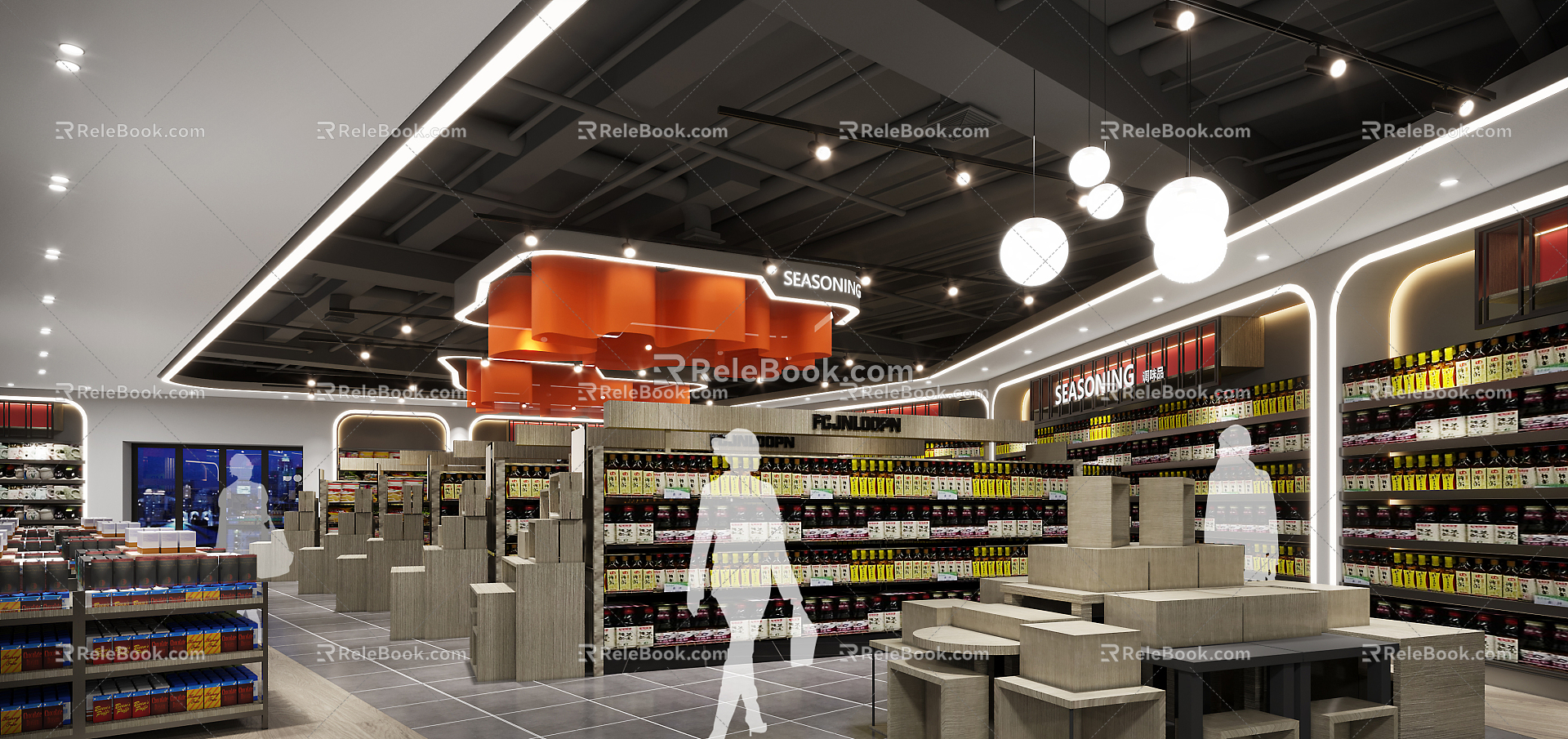 Modern Supermarket 3d model