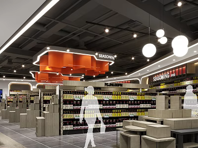 Modern Supermarket 3d model