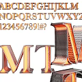 Stylish 3D Metal Letters And Numbers Wall Decor For Modern Home Interior