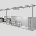 Modern Store Electronic Cigarette Store 3d model