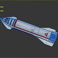 modern rocket engine jet engine aircraft engine supersonic aircraft engine 3d model