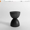 Modern Other Stool Small Bench Shoe Changing Stool Side Corner 3d model