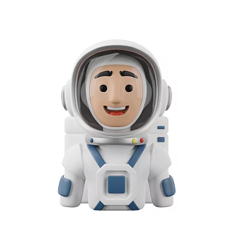 Modern Astronaut Man Cartoon Astronaut Anime Man 3d model