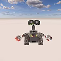 tracked intelligent robot 3d model
