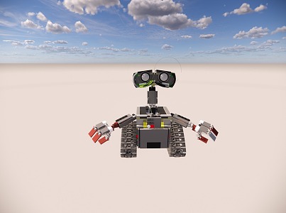 tracked intelligent robot 3d model