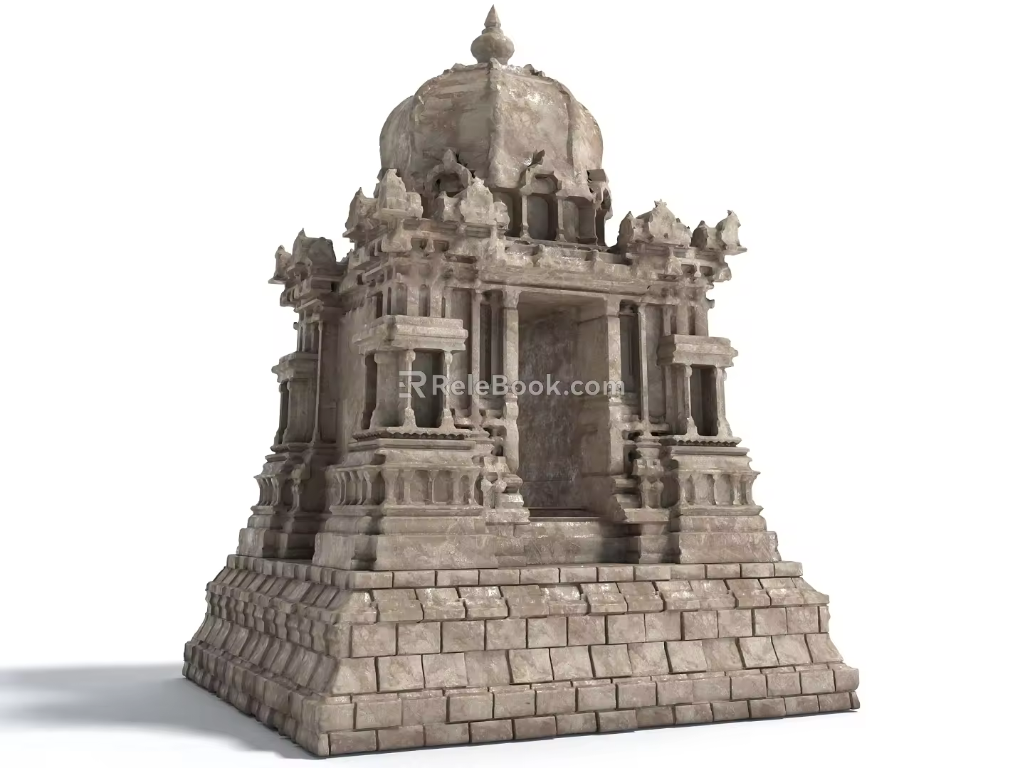 style single building style building tower classical architecture 3d model