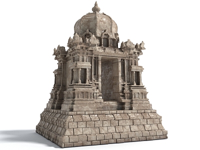 style single building style building tower classical architecture model