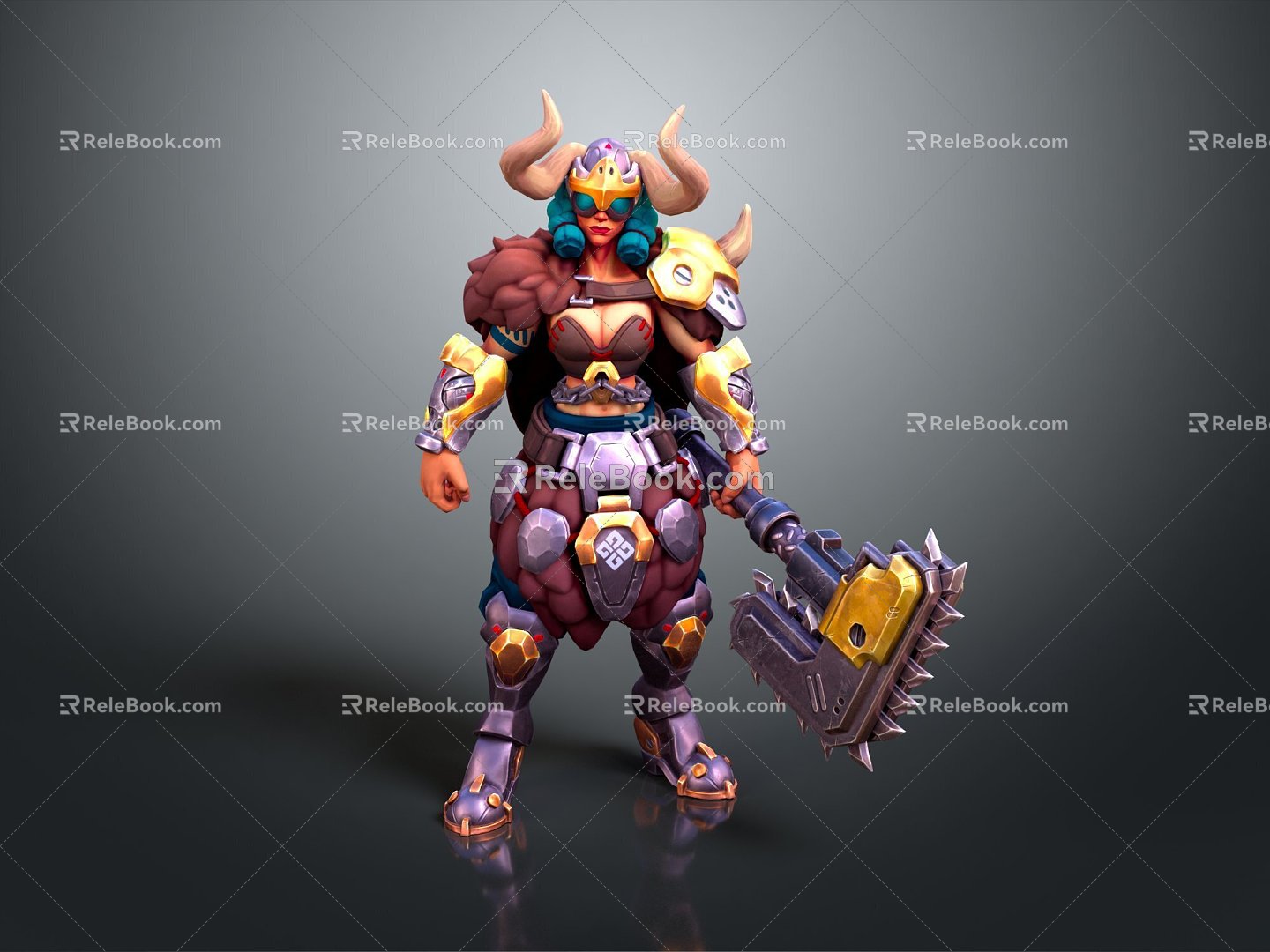 Modern game role-playing costume costume online game female warrior anime costume 3d model