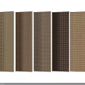 Decorative Screens with Various Textured Patterns and Brown Tones for Interior Home Decor 3d model