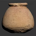 Earth Tone Crackled Ceramic Vase As Home Furniture Accent Piece