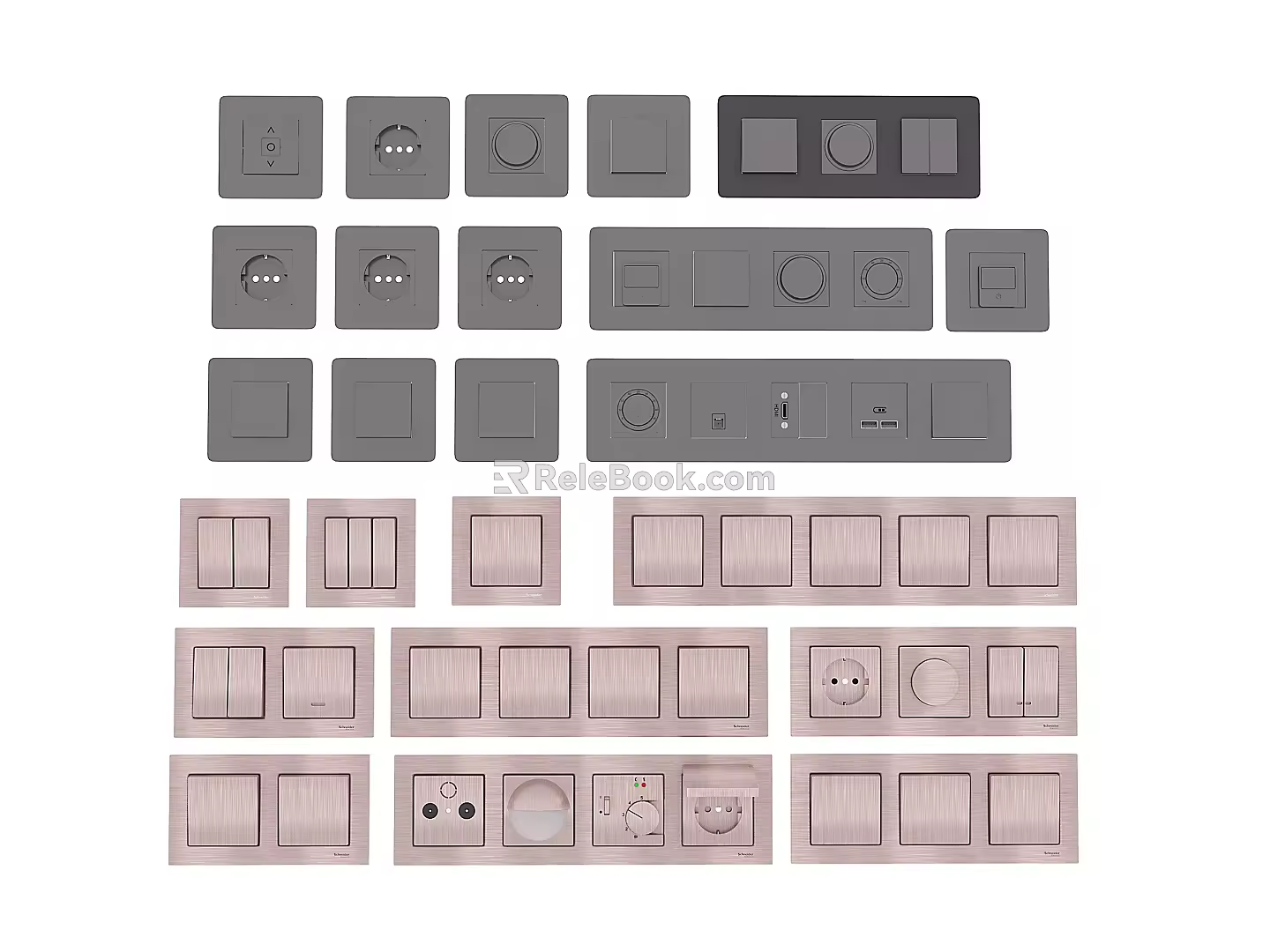Hardware switch panel 3d model