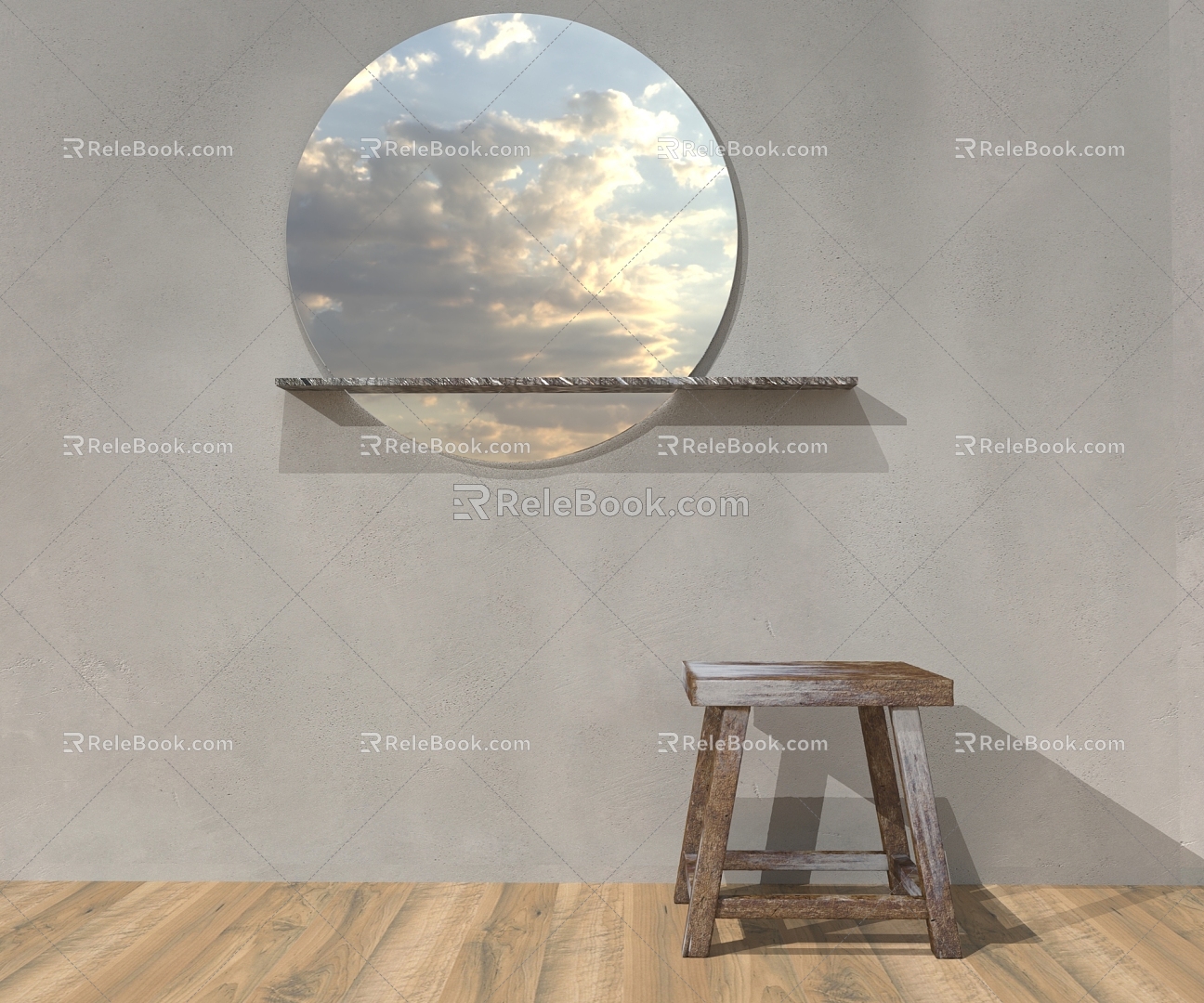 Mirror Round Mirror 3d model